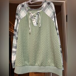 Long sleeve lightweight sweater